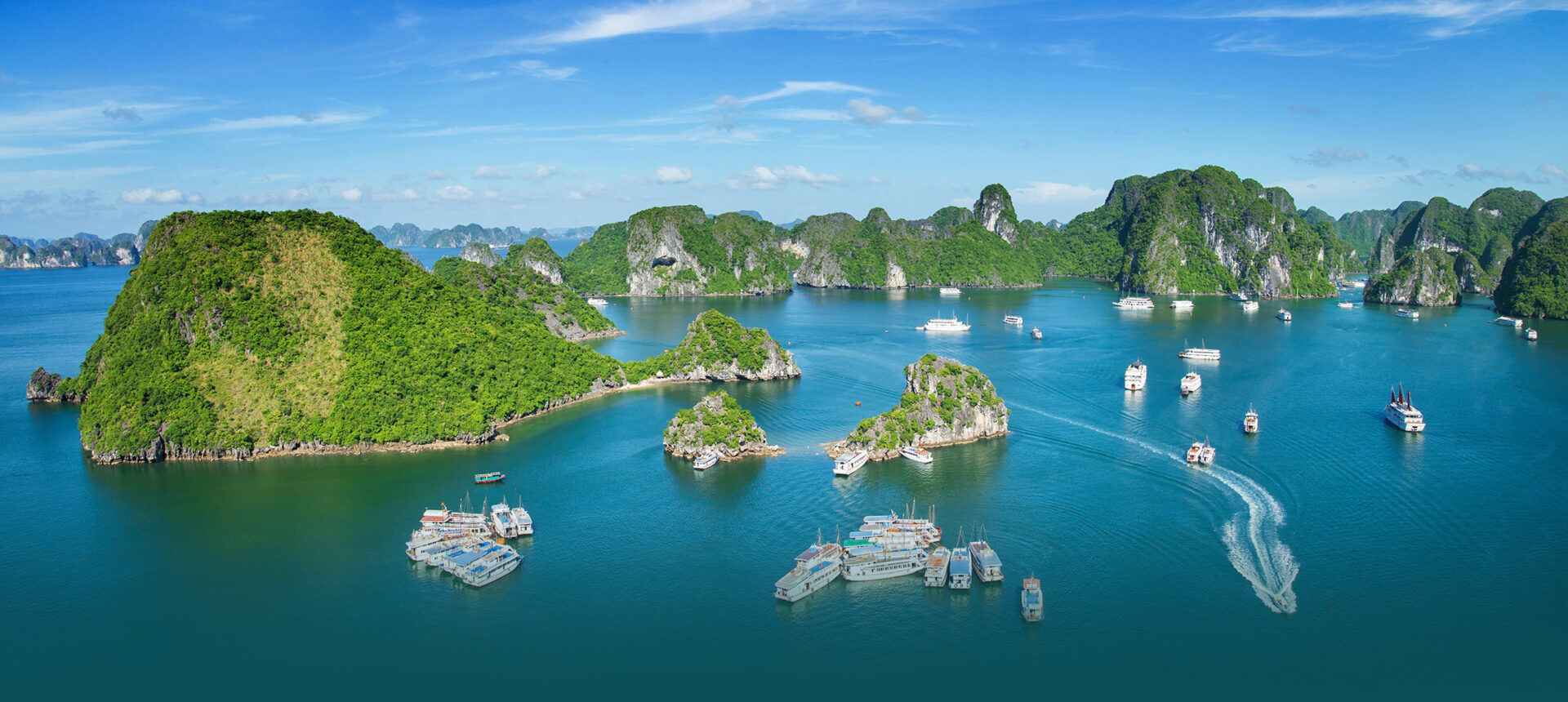 Ha Long Bay from above